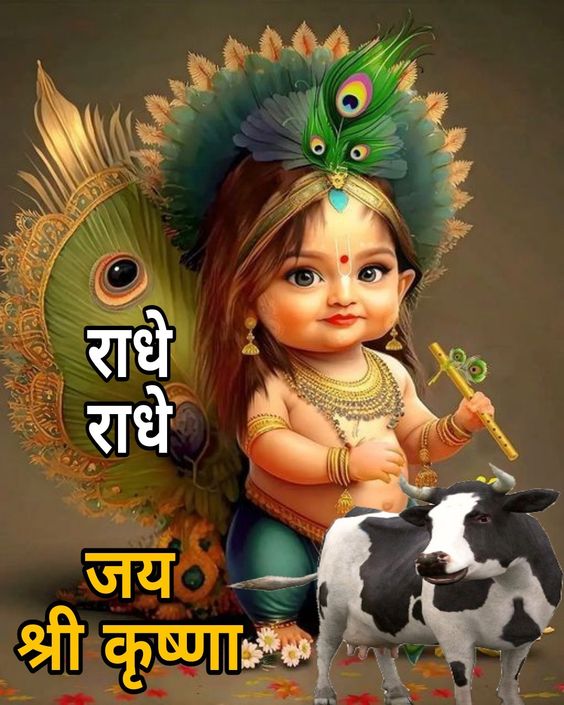 Good Morning Jai shri Krishna dp for whatsapp
