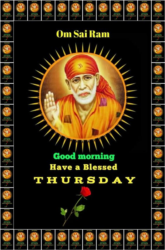 Have a blessed thursday sai baba pic