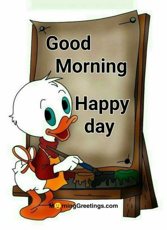 Cute Cartoon Birds Deliver Good Morning Wishes