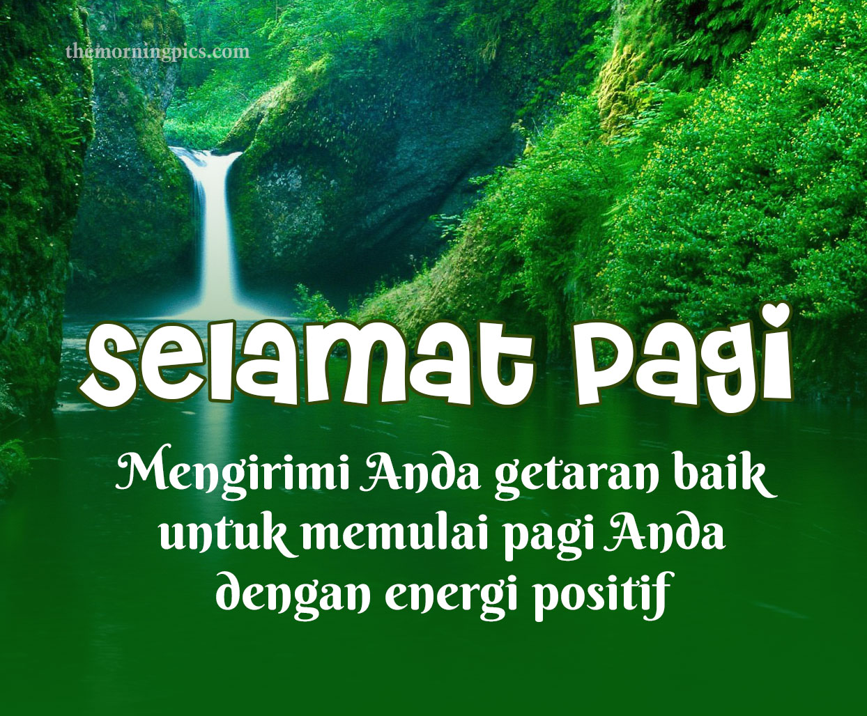 Good Morning Message in Indonesian nature pic
