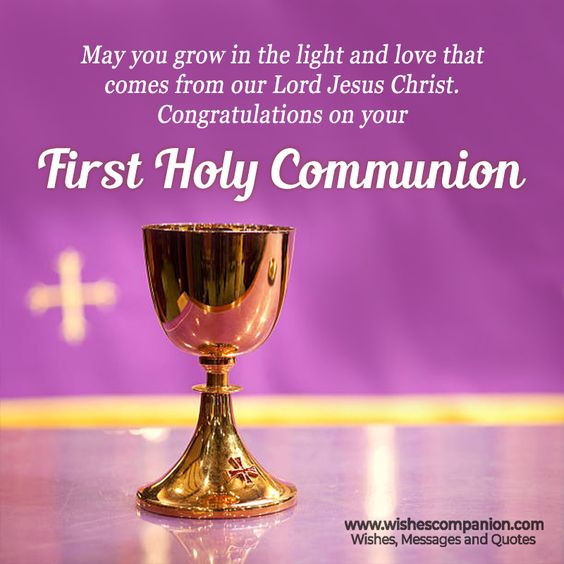 Blessed First Holy Communion Greeting