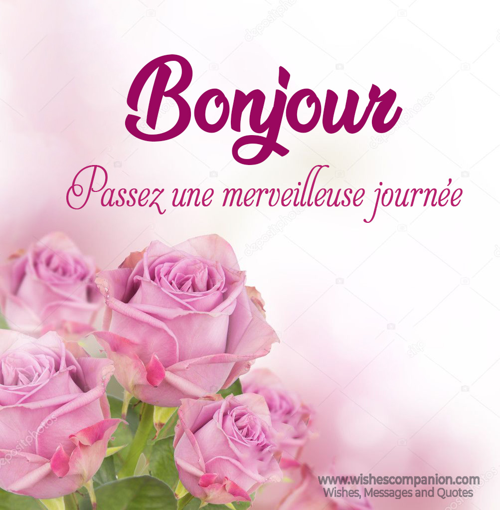 Bonjour images with flowers 9