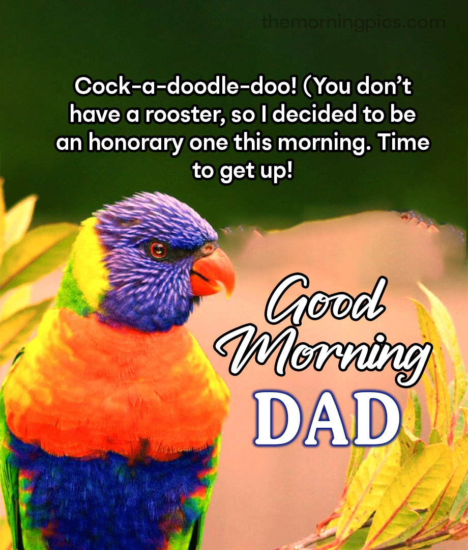 Good morning dad and son Funny message