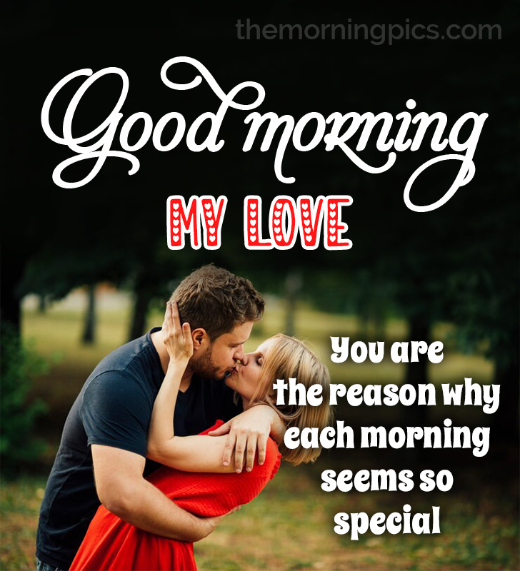 Good morning my love message image