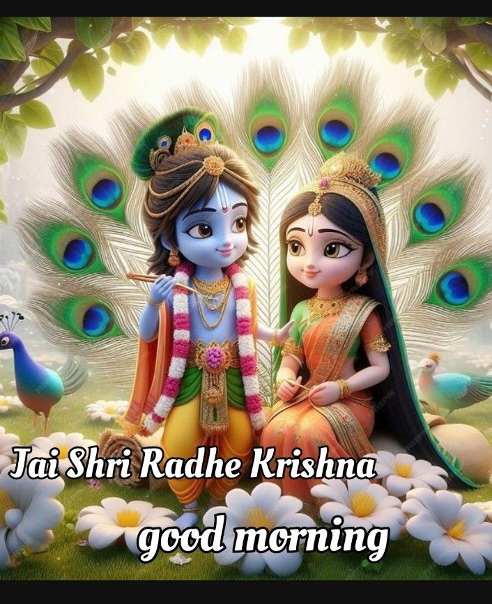 Krishna and Radha morning blessings