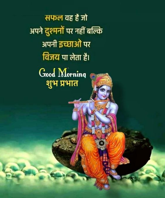 Lord Krishna Morning quote