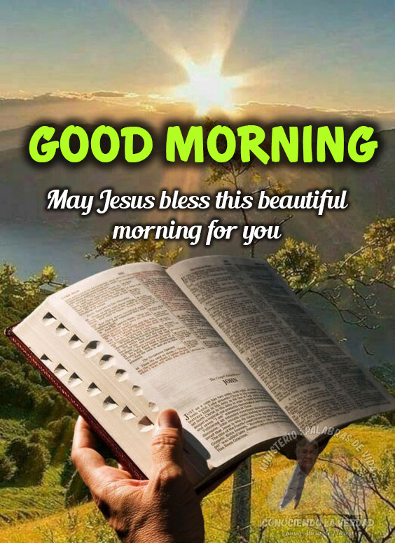 May Jesus bless this beautiful morning for you