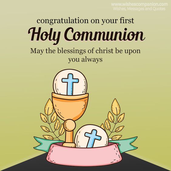 congratulation on your first holy communion messages