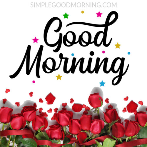 Good Morning Message With Flower Images