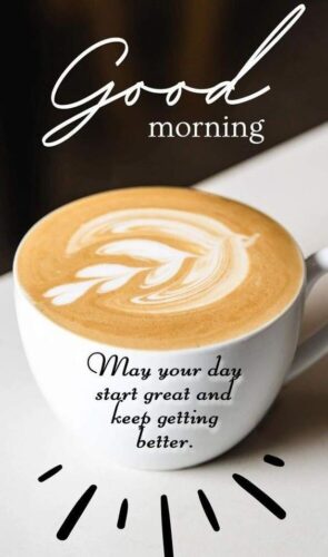 Good Morning Wishes with Coffee Images