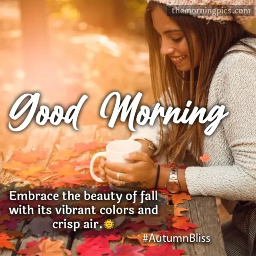 beautiful morning girl fall picture for instgram