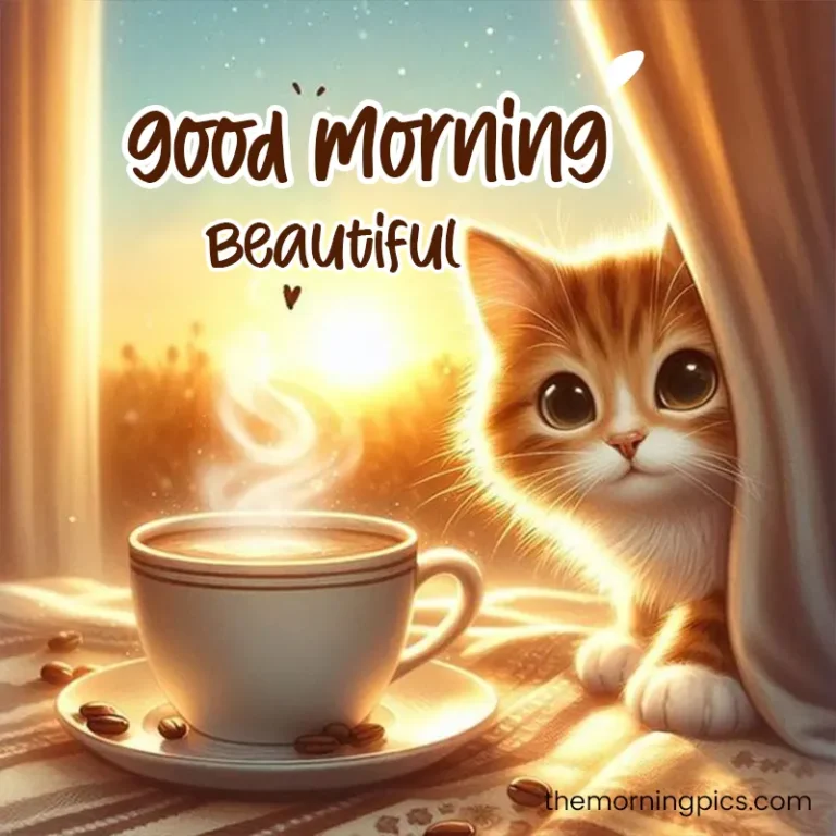 good morning beautiful cat photo