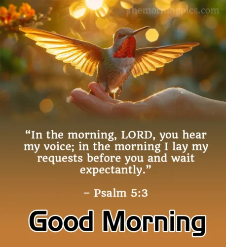 Morning Bible Verses with bird picture