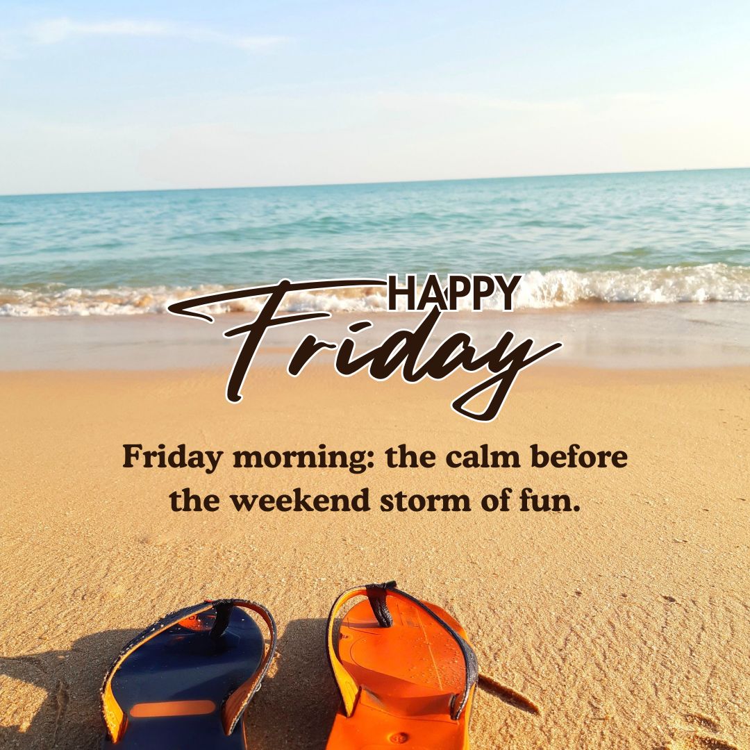 Friday morning the calm before the weekend storm of fun Friday morning the calm before the weekend storm of fun