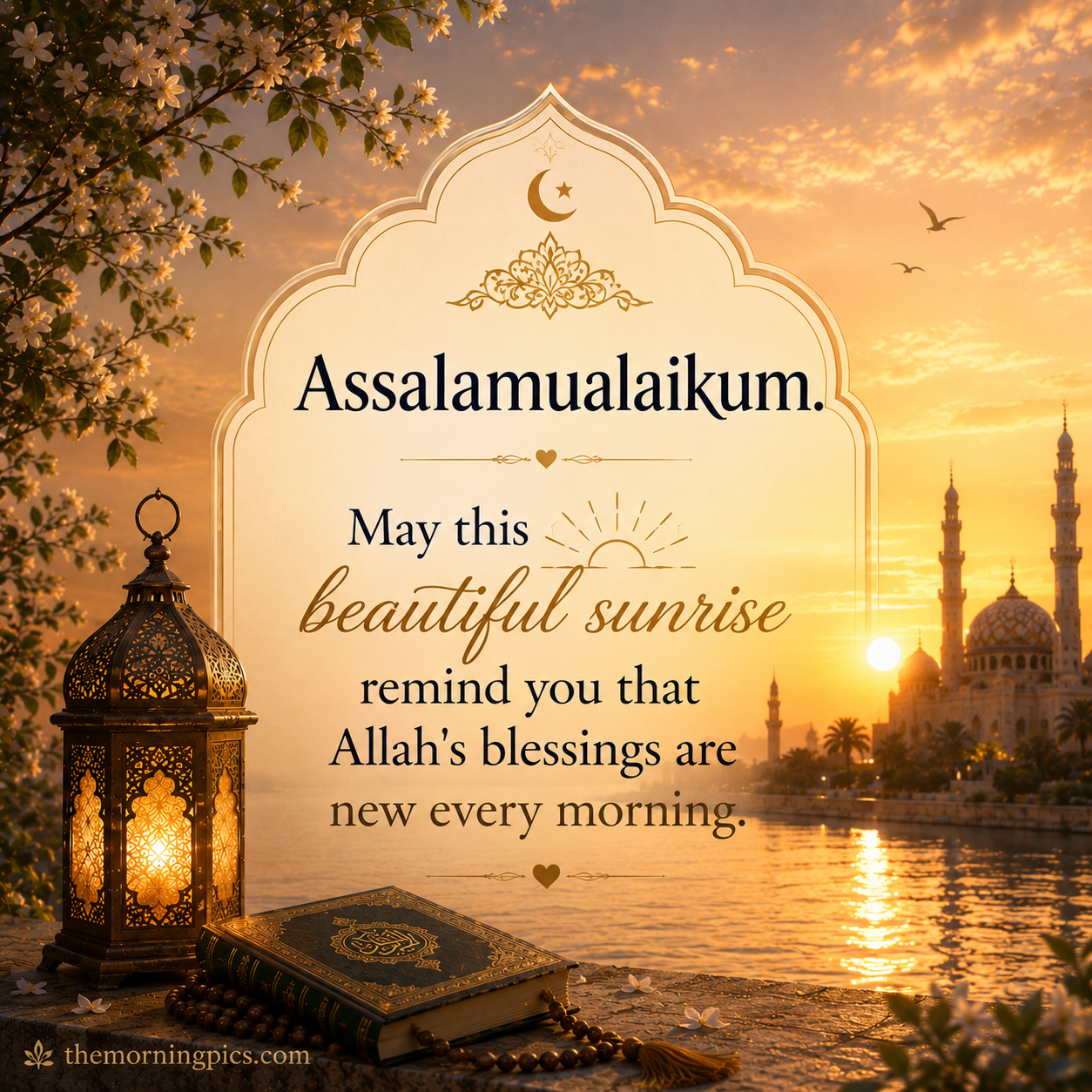 good morning islamic status image