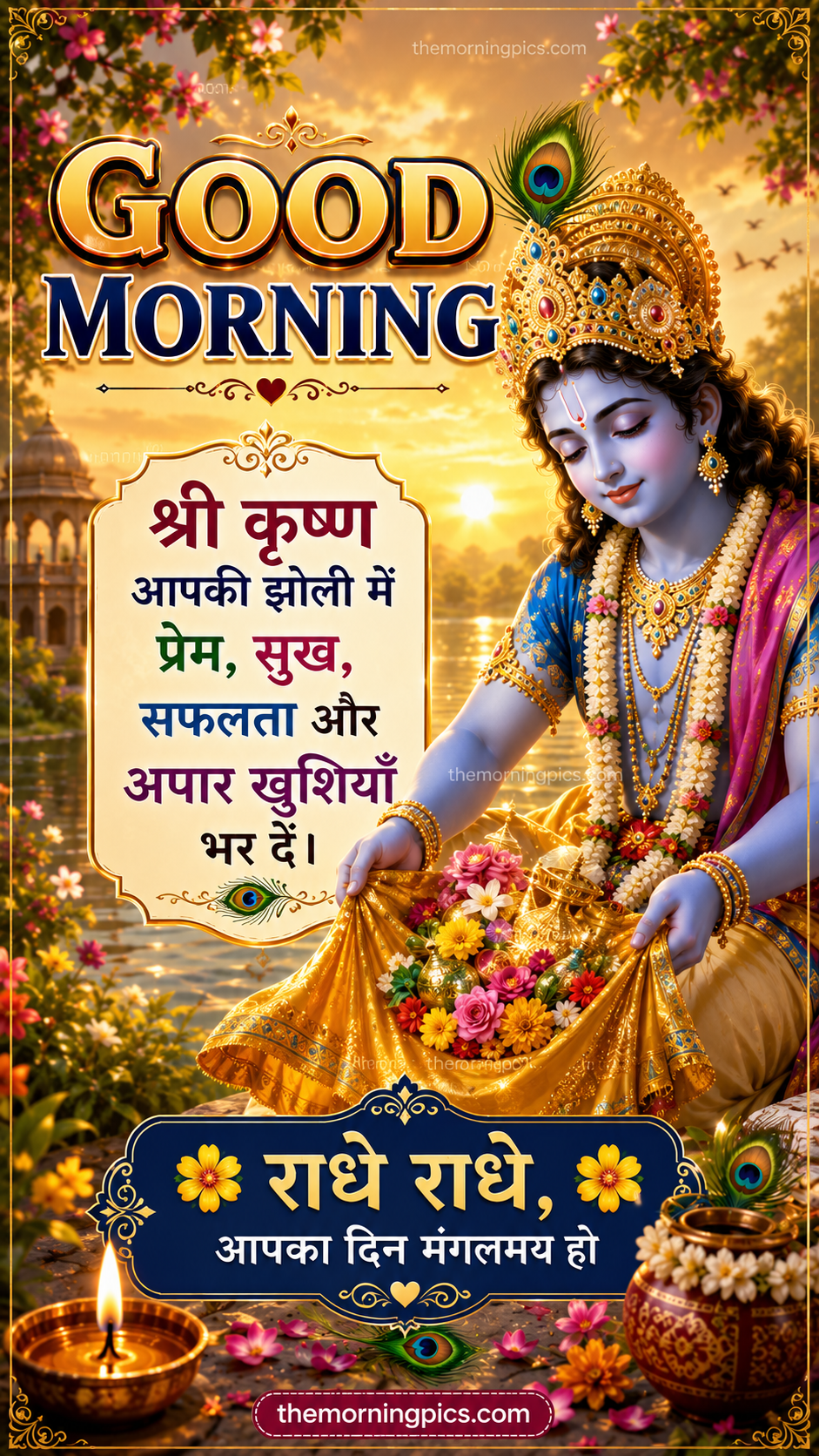 hare krishna good morning status image hare krishna good morning status image