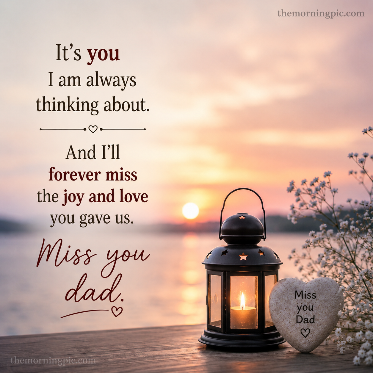 heart touching miss you dad message