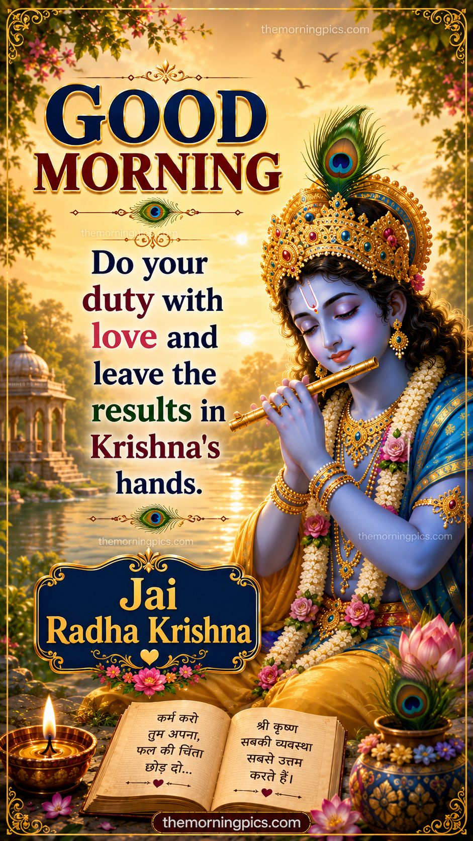 krishna divine blessings good morning krishna divine blessings good morning