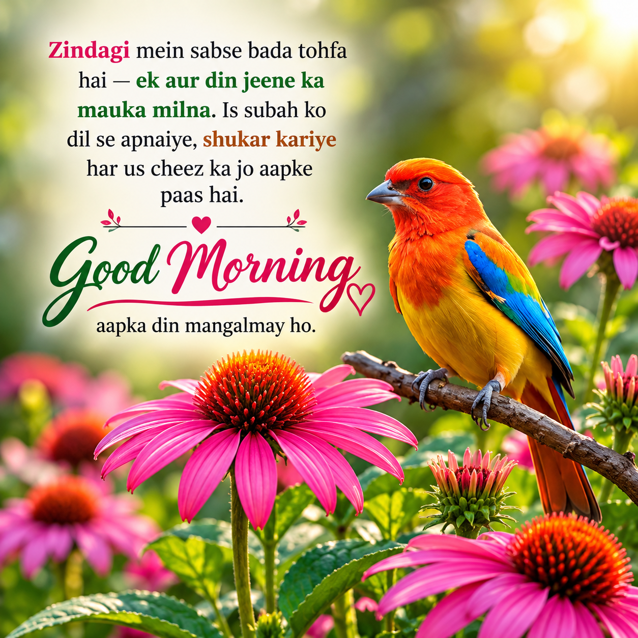 beautiful good morning flower image